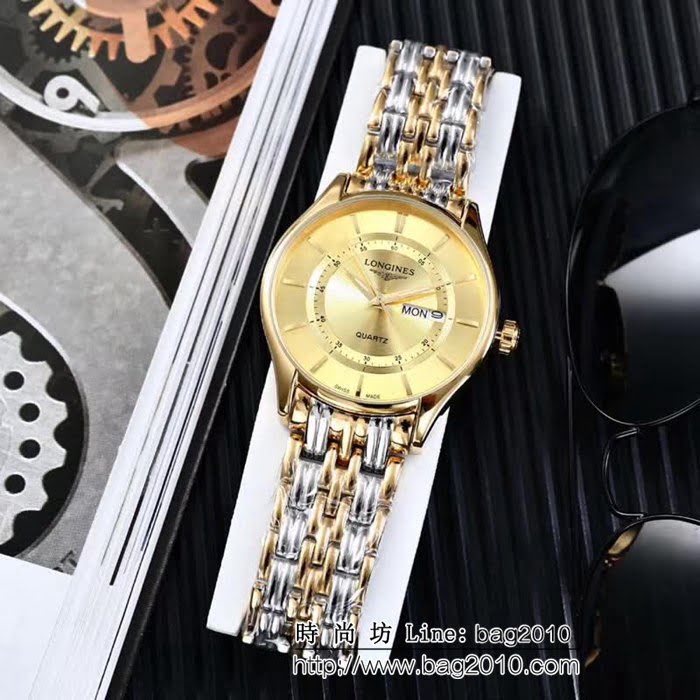 LONGINES浪琴 高級藍寶石 石英男士腕表 WSS1956